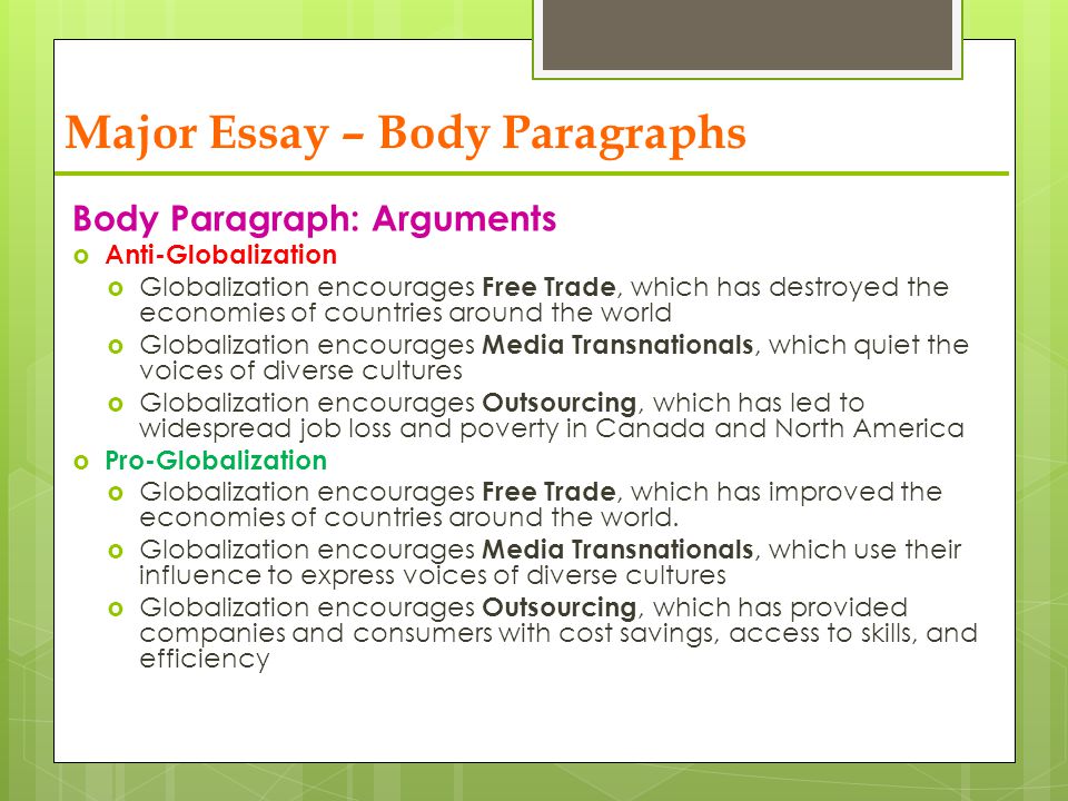 Media and globalization essay